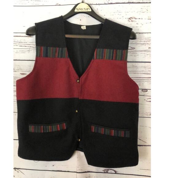 VINTAGE Handmade 100% Wool Made In Napal Vest - Picture 13 of 16